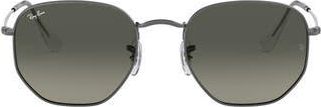 Ray-Ban 48mm Gradient Small Irregular Sunglasses in Gunmetal at Nordstrom Rack