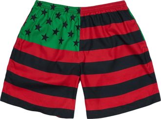 Denim Tears Flag Swim Trunks Red Black Green SS26BSW13832377