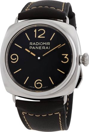 Officine Panerai Radiomir Officine Hand Wind Black Dial Mens Watch PAM01382