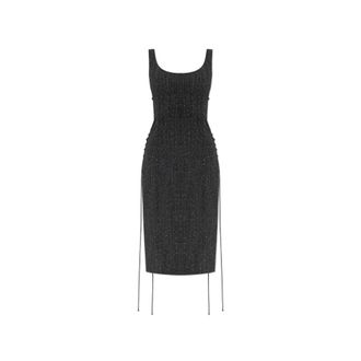Alexander McQueen Dames, Jurken, Grijs, Maat: S Wol
