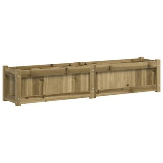 vidaXL Jardinera De Madera De Pino Impregnada 150x31x31 Cm Vidaxl