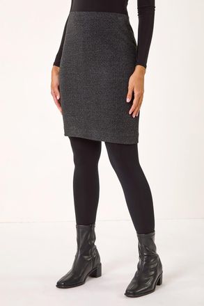Roman Smart Textured Stretch Skirt