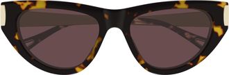Chlo&eacute; Tortoiseshell Ch0350s Cat-Eye Sunglasses