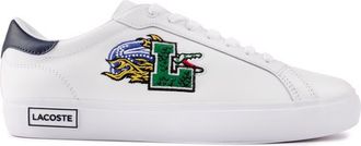 Lacoste Mens Powercourt Trainers - White Leather - Size UK 6