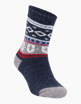 Trespass Womens Trespass Unisex Adult Larsen Fair Isle Socks - Navy - Size: 3/3.5/4/4.5/5/5.5/6
