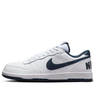 Nike Big Nike Low White Midnight Navy 355152-140
