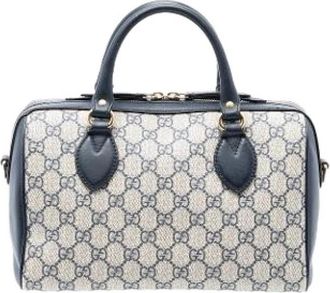 Gucci Pre-owned Satchel - Dames - Vintage Handtas - Beige - ONE Size - Leer - Vintage