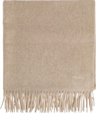 Max Mara Accessoires, Dames, Beige, ONE Size, Kasjmier, Baci Sjaal