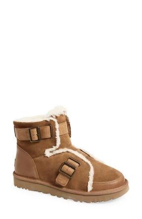 UGG Dune Mini Buckle UGGplush Bootie in Chestnut at Nordstrom Rack, Size 5