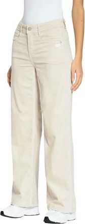Gang 94Amelie Wide Broek - Dames - Broeken - Beige - Maat: W31 Corduroy