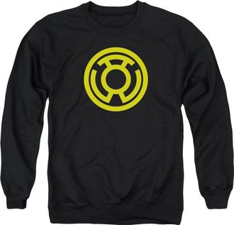 Gildan Green Lantern Yellow Emblem Adult Crewneck Sweatshirt