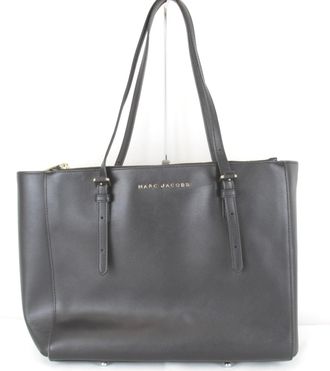 Marc Jacobs Black Leather Tote Bag (Pre-Owned)