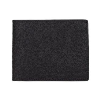 A.Testoni Wallets & Cardholders, male, Black, Size: ONE SIZE Black Leather Wallet with Card Holders