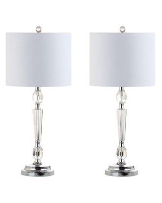 Jonathan Y Designs Jonathan Y Set Of 2 Victoria 27In Crystal Led Table Lamp