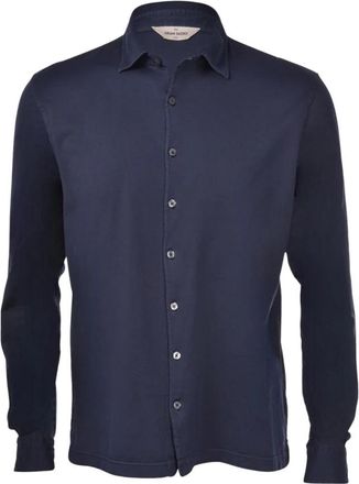 Gran Sasso Lange mouwen overhemd - Heren - Casual Overhemden - Blauw - L - Overhemden