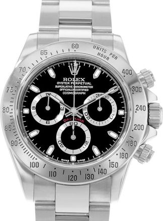 Rolex Pre-owned Rolex Cosmograph Daytona Chronograph Automatic Chronometer Black Dial Mens Watch 116520 BKSO