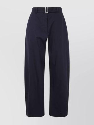 STUDIO NICHOLSON cotton belted wide-leg trousers