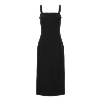 Dolce & Gabbana Dames, Jurken, Zwart, Maat: XL Zijde