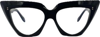 Cutler and Gross Maximalistische Cat-eye Zonnebril - Dames - Brillen - Zwart - ONE Size - Accessoires