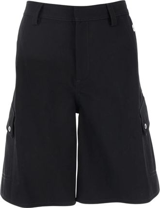 Off-white Cargo Shorts met Riemlussen - Heren - Korte Broeken - Zwart - L - Katoen - Korte Broeken