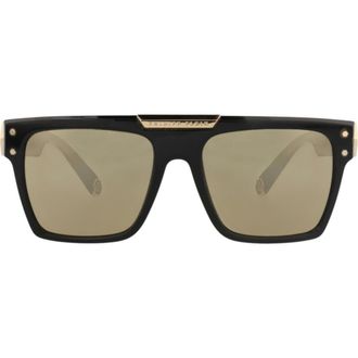 Philipp Plein 55mm Square Sunglasses in Black Black Gold at Nordstrom Rack