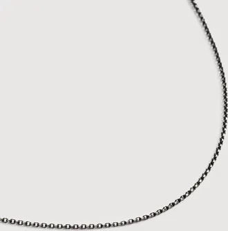 Monica Vinader Sterling Silver Diamond Cut Rolo Chain Necklace