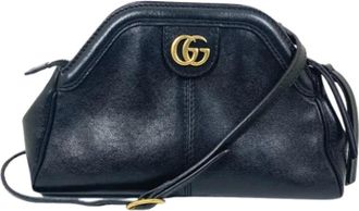 Gucci Pre-owned Leather gucci-bags - Dames - Vintage Schoudertas - Zwart - ONE Size - Vintage