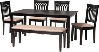 Baxton Studio Genesis Modern 6Pc Dining Set