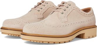 Ecco Oslo Wing Tip Oxford Mens Lace Up Wing Tip Shoes Dust : EU 45 (US Mens 11-11.5) M, Leather