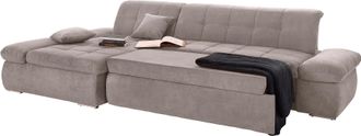Domo Collection Ecksofa »NMoric XXL, B/T/H: 300/172/80cm, L-Form« wahlweise mit Bettfunktion und Armlehnverstellung