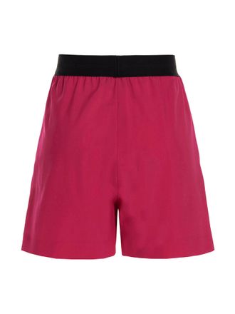 Msgm Wool Bermuda Shorts - Magenta