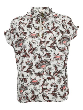 Louis Vuitton floral-print top - women - Cotton - M - White