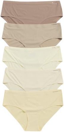 Danskin 5-Pack Microfiber Hipster Briefs in Chartreuse Glow/Cloud Dust at Nordstrom Rack, Size Medium
