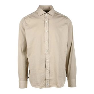 Sonrisa Katoen Elastaan Overhemd - Heren - Casual Overhemden - Beige - 2XL - Katoen - Overhemden