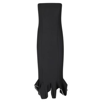 Rotate ROTATE Birger Christensen - Vestido midi con volantes - Dresses - Mujer - Negro - 2XS