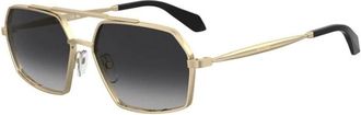 Moschino Aviator Zonnebril - unisex - Zonnebrillen - Geel - 60 MM - Accessoires