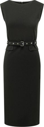 Pinko Acalypha Abito Crepe - Dames - Casual kleedjes - Zwart - XL - Kleedjes