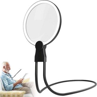 OEM Loupe De Lecture - 24 Led - Col De Cygne Flexible - Grossissement 3x - Diam&egrave;tre Lentille 130 Mm - Alimentation Usb - 380 G