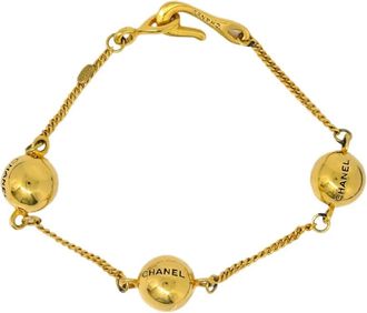 Chanel Bracciale con dettaglio a sfera 1998 - Oro