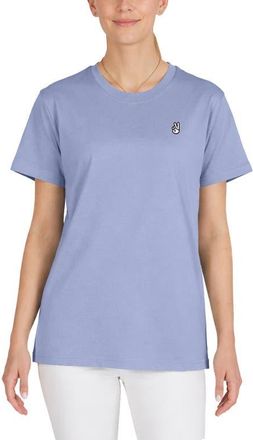 Dalix Womens Peace Sign Jersey Relaxed Tee in Lavender Blue at Nordstrom, Size Xx-Large