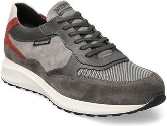 Mephisto Driss Mixed Media Sneaker in Graphite at Nordstrom, Size 11.5