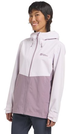 Jack Wolfskin Funktionsjacke JACK WOLFSKIN WEILTAL 2L JKT W, Damen, Gr. XL, lila (pale lavenda), Obermaterial: 100% Polyester, hoch geschlossener Ausschnitt, Jacken