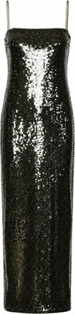 Rotate Sequins Floor-Length Slit Polyester Long Evening Dress