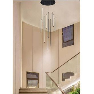 Trade Shop Trade Shop Traesio - Trade Shop - Lampadario Sospeso 105 w Moderno Pendenti Led Nero Luce 4000k 6500k 3000k Lp-45n