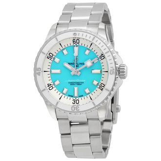 Breitling Superocean 36 Automatic Chronometer Blue Dial Mens Watch A17377211C1A1