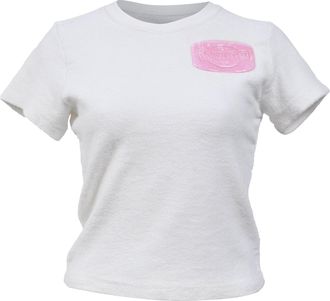 Alexander Wang Soap Appliquéd Logo T-shirt in White Cotton