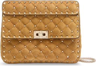 Valentino Garavani Schoudertas - Dames - Schoudertassen - Bruin - ONE Size - Su&egrave;de - Tassen