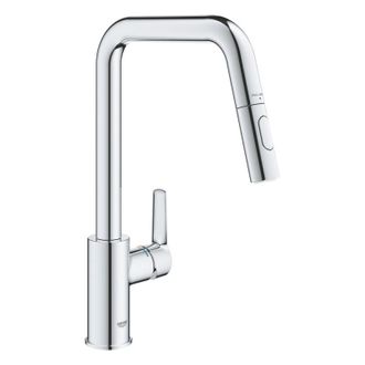 GROHE Grifo De Cocina Con Chorro Grohe Start, Ca&ntilde;o Alto Cromado, 2 Chorros