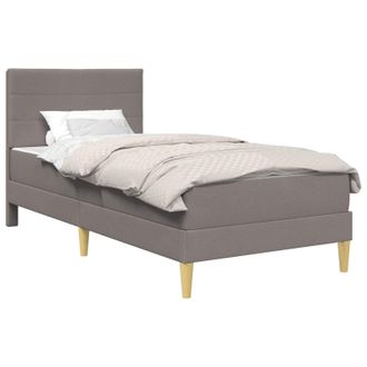 vidaXL Estructura De Cama Taup&eacute; 100 X 200 Cm Poli&eacute;ster Vidaxl