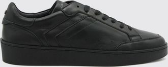 Canali Sneakers basse in pelle liscia bicolore con logo laminato